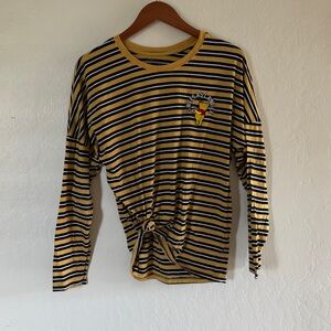 disney yellow striped pooh long sleeve | size: M